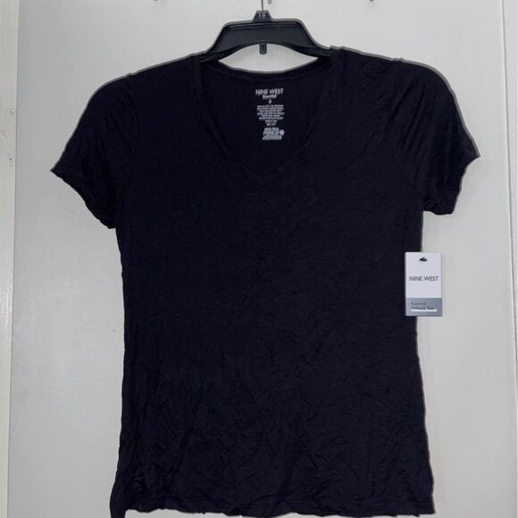 New! Black Tee by Nine West, Small - Picture 2 of 7